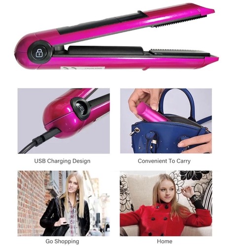 Usb hair straighteners travel - hair,