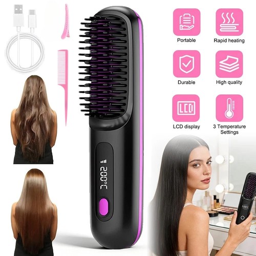 Cordless usb hair straightener - usb,
