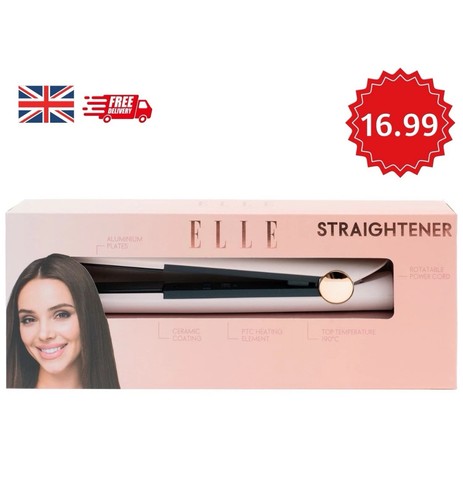 Elle pink hair straightener - elle,