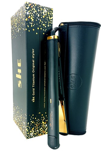 She gold titanium - gold, hair