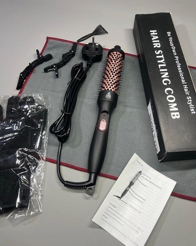 Hot round brush - round, comb